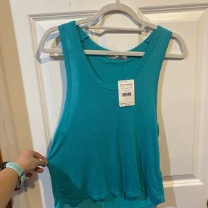 BNWT Free people sea turquoise tank. Size XS